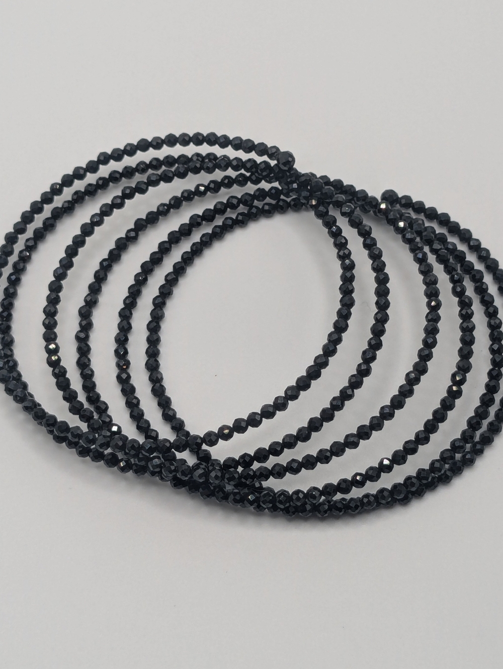 Black Spinel Wrap Bracelet. NWT.